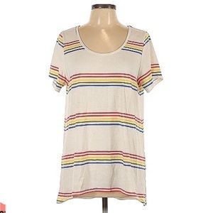 Rainbow Stripe Lularoe Shirt